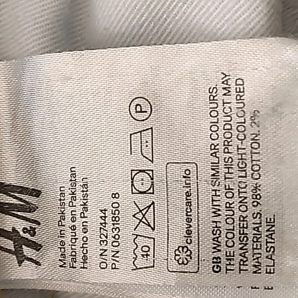 H&M Slim Straight Jeans Denim Blue  Sz 31  UniSex - Picture 8 of 16